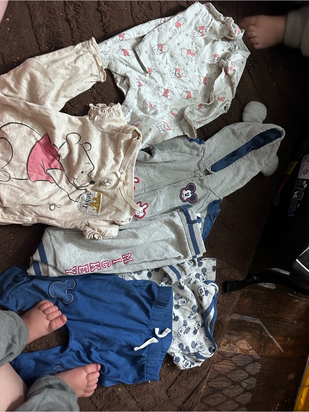 Baby Disney Character Onesies & Joggers Set
